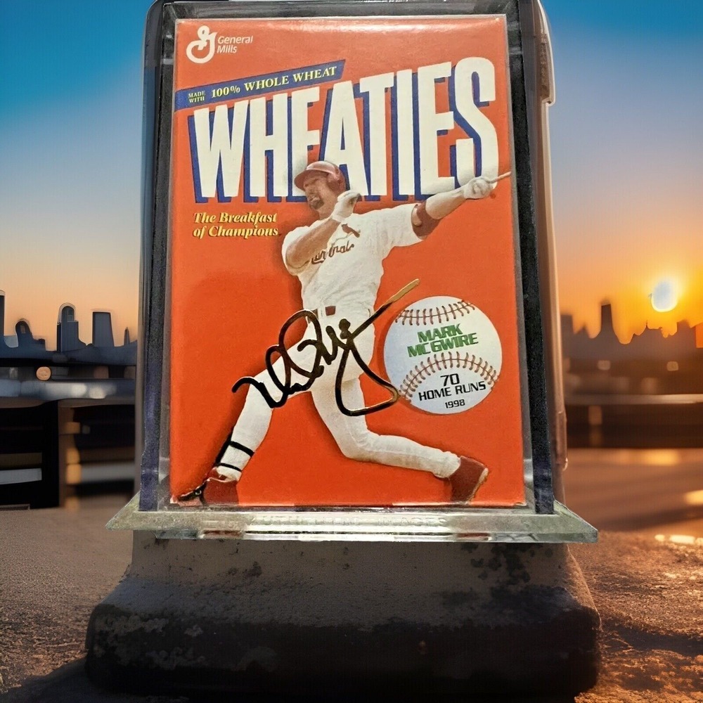 Wheaties Miniature Box Mark McGwire 70 Home Runs 1998 Baseball Collectible